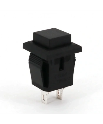 IC-180K Plastik Buton Yaylı 2P PBS15B Siyah