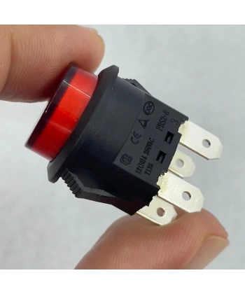 IC-180N Buton Plastik 22mm 12V 4P Kırmızı