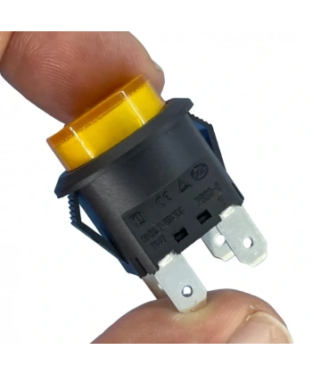 IC-180N Buton Plastik 22mm 12V 4P Sarı