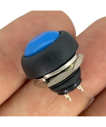 IC-184 Mavi Plastik Push Buton 12mm PBS-33B