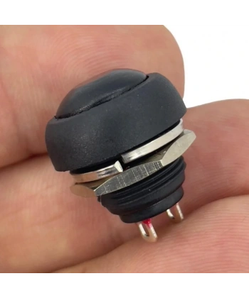IC-184 Siyah Plastik Push Buton 12mm PBS-33B