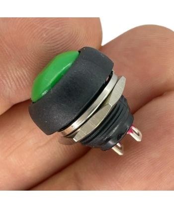 IC-184 Yeşil Plastik Push Buton 12mm PBS-33B