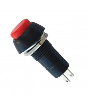 IC-186A Buton 12mm Kaliteli Kırmızı