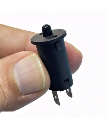 IC-187A Ters Kapak Switch Normalde Kapalı Kontak 12mm Siyah 1 Adet