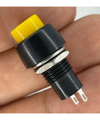 IC-190 Sarı Buton Yuvarlak Plastik Kalıcılı 10mm