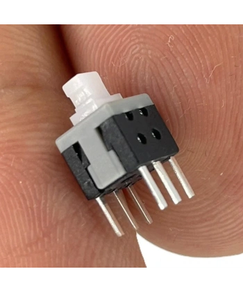 IC-196A 6 Pinli Bacaklı Kalıcılı Yaylı Push Buton 6x6mm