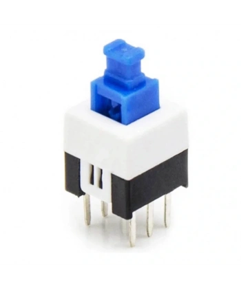 IC-198 6 Pinli Bacaklı Kalıcılı Yaylı Push Buton 8x8mm