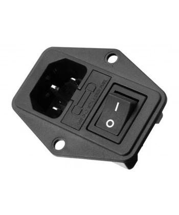 IC-214 C14 Power Soket Sigorta Yuvalı Anahtarlı Pano Tip