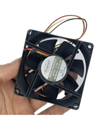 IC-216 Kare Fan 80x80x25mm 12V DC 3 Kablo