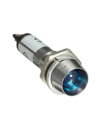 IC-225 8mm Sinyal Lambası Metal 24V Mavi