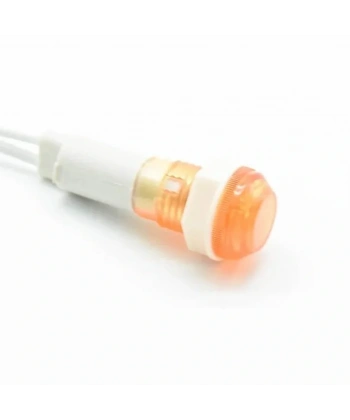 IC-227 10mm Sinyal Lambası Plastik Kablolu 220V Sarı