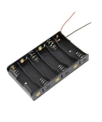 IC-234B AA Pil Yuvası 6lı Yan Yana