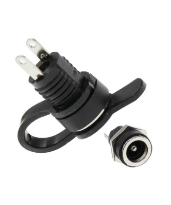 IC-258B 2.1mm DC Somunlu Korumalı Jak 8mm