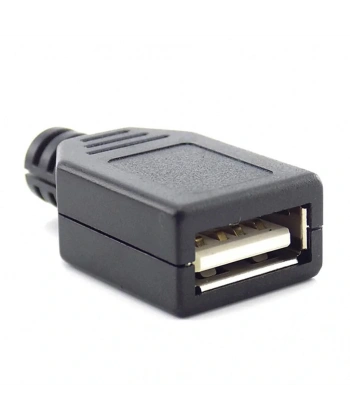 IC-265F USB A Tip Seyyar Kapaklı Dişi USB Soketi