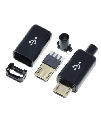 IC-266A-5 Erkek Micro USB Konnektör Seti Şarj Kablo Soketi