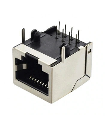 IC-266H-5 RJ45 Şase PCB Ucu 90° RJ45 Konektör