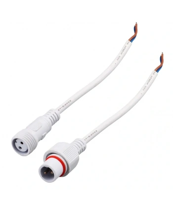 IC266K Kablolu IP67 Konektör Takım 2 Pin Beyaz