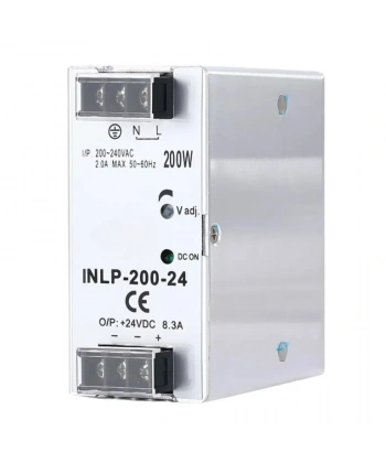 INLP-200-24 - 200W 24VDC 8.3A Raya Montajlı Güç Kaynağı