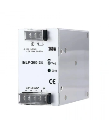 INLP-360-24 - 360W 24VDC 15A Raya Montajlı Güç Kaynağı