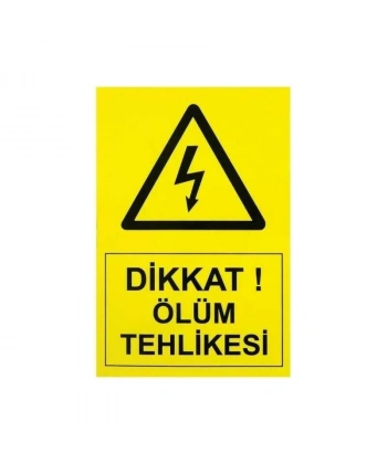 IS-Tİ3 Tehlike Etiketi 10x7cm (Yüksek Voltaj)
