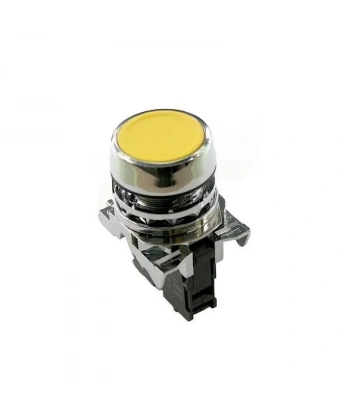ISM-BA51 Metal Yaylı Push Buton - Sarı