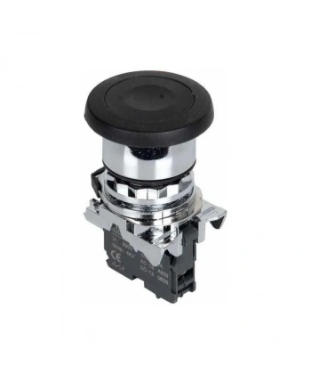 ISM-BC21 Mantar Kafalı Yaylı Metal Buton - Siyah