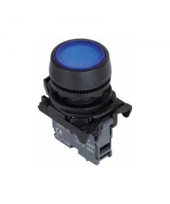 ISP-AA61 Yaylı Push Buton - Mavi