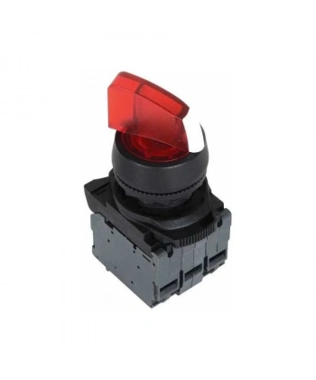 ISP-AK124M5 220V Kırmızı Led Işıklı Mandal Buton