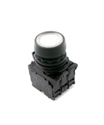 ISP-AW31M5 220V Led Işıklı Yaylı Buton - Beyaz