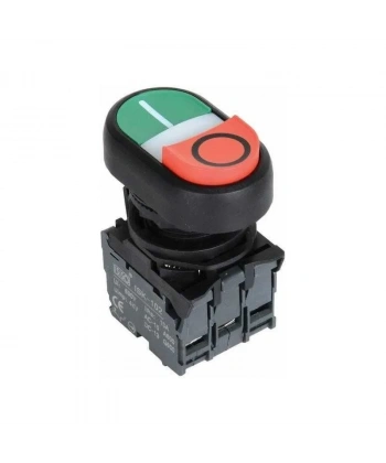 ISP-AW84B5 24V Ledli Çift Yaylı ikiz Buton