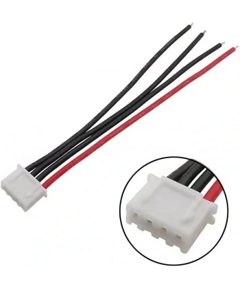 JST-XH 2.54mm 4 Pin 26AWG 20cm Tek Damarlı Dişi Bağlantı Kablosu