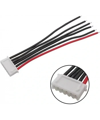 JST-XH 2.54mm 6 Pin 26AWG 20cm Tek Damarlı Dişi Bağlantı Kablosu