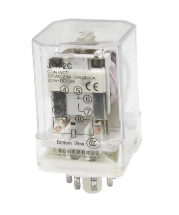 JTX-2C AC 380V 8 Pin 2NO + 2NC Elektromanyetik Röle
