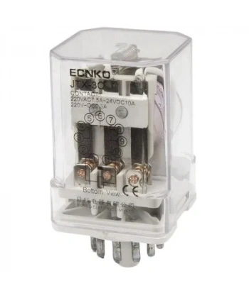 JTX-3C DC 24V 11 Pin 3NO + 3NC Elektromanyetik Röle