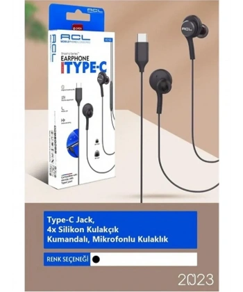 K1-53 Type-C Jack Mikrofonlu Kumandalı Kablolu Kulaklık