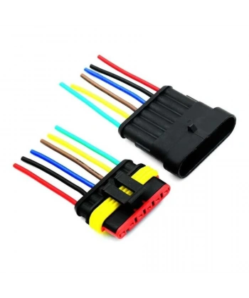 Kablolu 6-Pin Su Geçirmez Konnektör Takımı