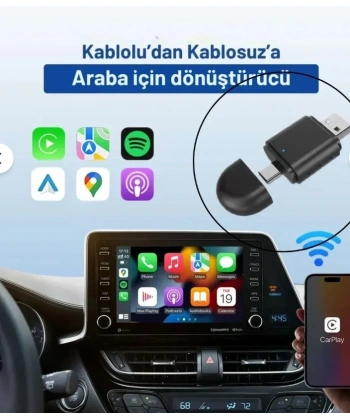 Kablosuz CarPlay Adaptörü - Wireless CarPlay Çevirici