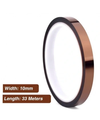 Kapton Bant 10mmx33m Yüksek Isıya Dayanıklı Yanmaz Bant