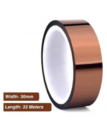 Kapton Bant 30mmx33m Yüksek Isıya Dayanıklı Yanmaz Bant