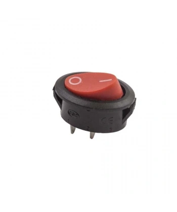 KCD1-3 Oval On/Off Anahtar 2 Pin Kırmızı