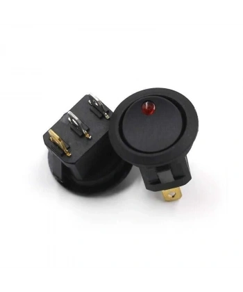 KCD1 Kırmızı Nokta Işıklı On-Off Anahtar 12V