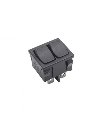KCD2-502 İkili ON-OFF Switch 6 Pin - Siyah