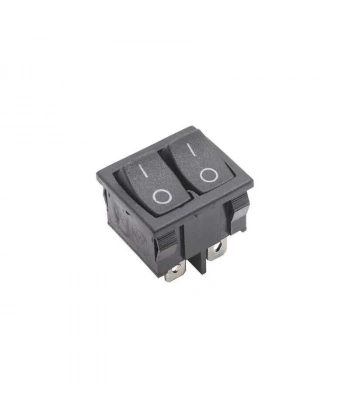KCD2-502 İkili ON-OFF Switch 6 Pin - Siyah