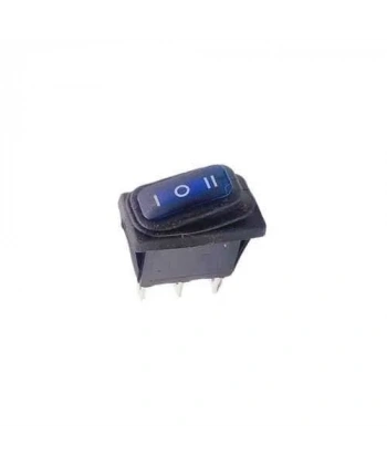 KCD3 15A Su Geçirmez Mavi Işıklı ON-OFF-ON Anahtar