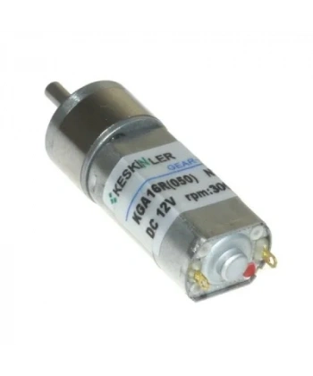 KGA16 12V 3000Rpm 16mm 1:5.75 Redüktörlü Dc Motor