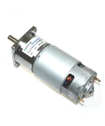 KGA42 12V 100Rpm 42mm Redüktörlü Flanşlı Uzun Dc Motor