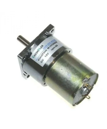 KGA42 12V 60Rpm 42mm Redüktörlü Flanşlı Kısa Dc Motor