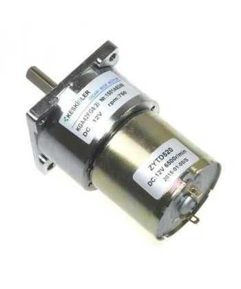 KGA42 12V 750Rpm 42mm Redüktörlü Flanşlı Kısa Dc Motor