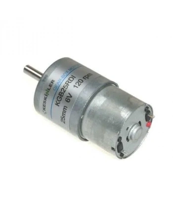 KGB25 6V 120Rpm 25mm Redüktörlü Eksantrik Dc Motor