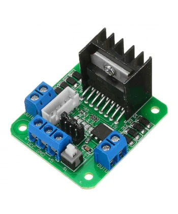 L298N Yeşil Çift H Bridge DC/Step Motor Sürücü Kartı